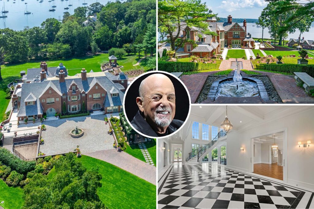 Exclusive | Billy Joel now calls for $ 29.9 million for a 14 -hectare strip of his Middlesea compound, including his main palatial house
